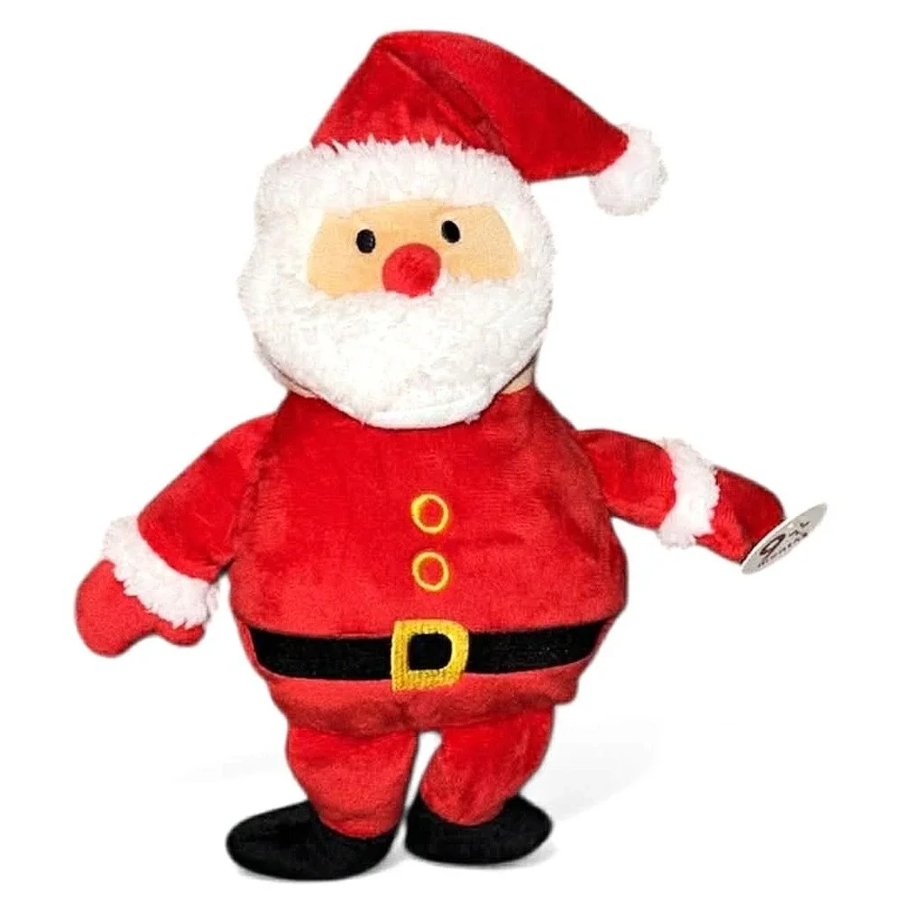 Little Celebrity Christmas Bathrobe w Santa Plush 0–6 mo 2 pc Holiday Set NWT